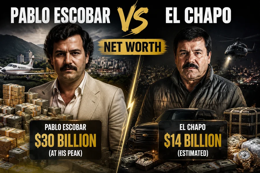 Pablo Escobar vs El Chapo Net Worth